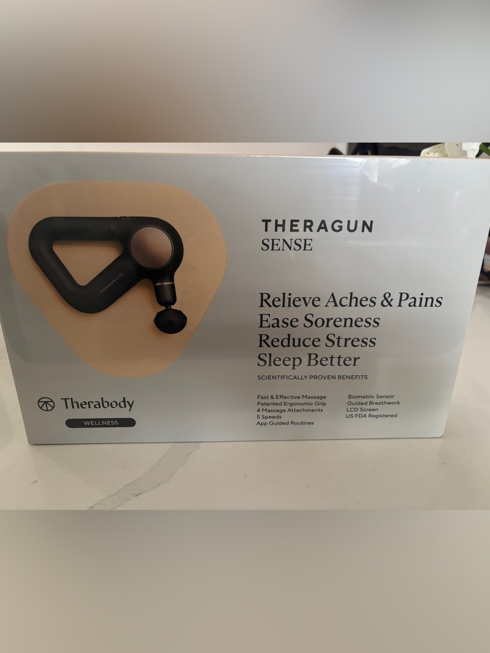 NEW Therabody Theragun Sense Black Percussion Massage Device (Black)